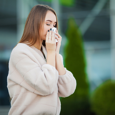 Woman with chronic post-nasal drip